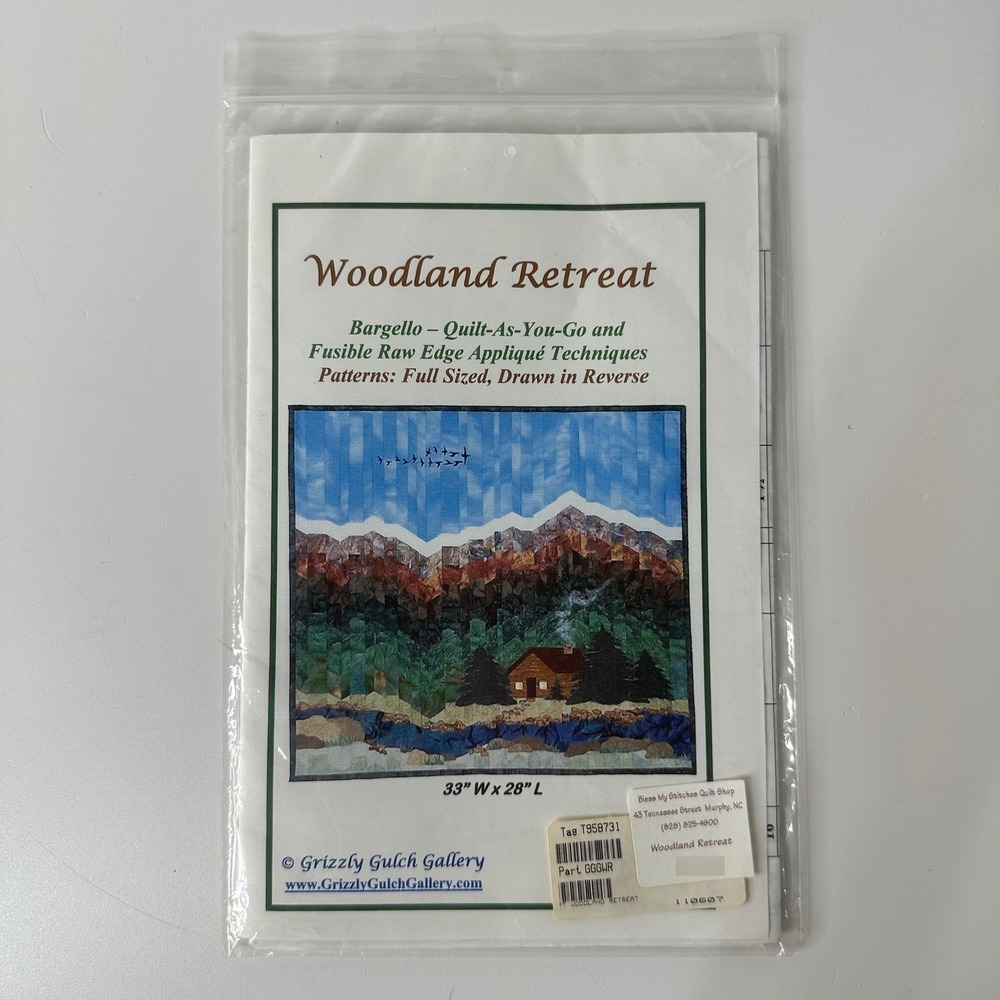 Grizzly Gulch Gallery Woodland Retreat‎ Bargello Quilt As You Go Kit 33x28"